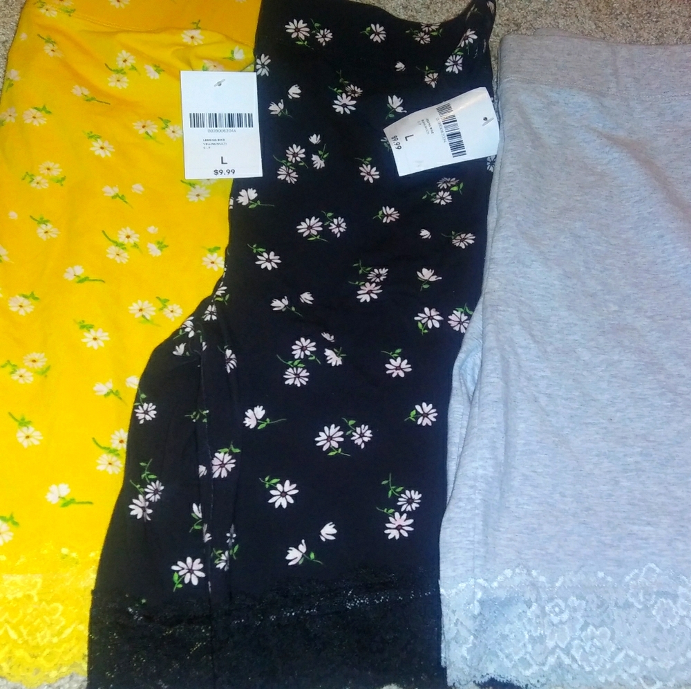 F21 Bike Shorts 4 pair NEW!